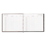 Hardcover Visitor Register Book, Black Cover, 9.78 X 8.5 Sheets, 128 Sheets/book