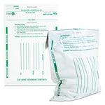 Poly Night Deposit Bags With Tear-Off Receipt, 10 X 13, White, 100/pack