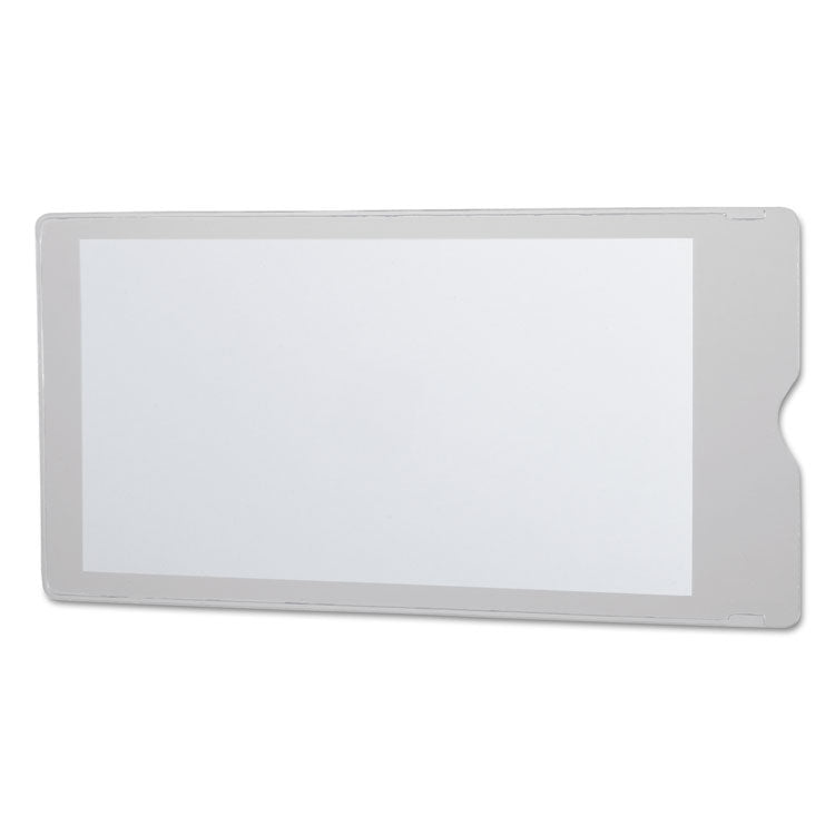 Utili-Jac Heavy-Duty Clear Plastic Envelope, 4 x 9, Clear, 50/Box