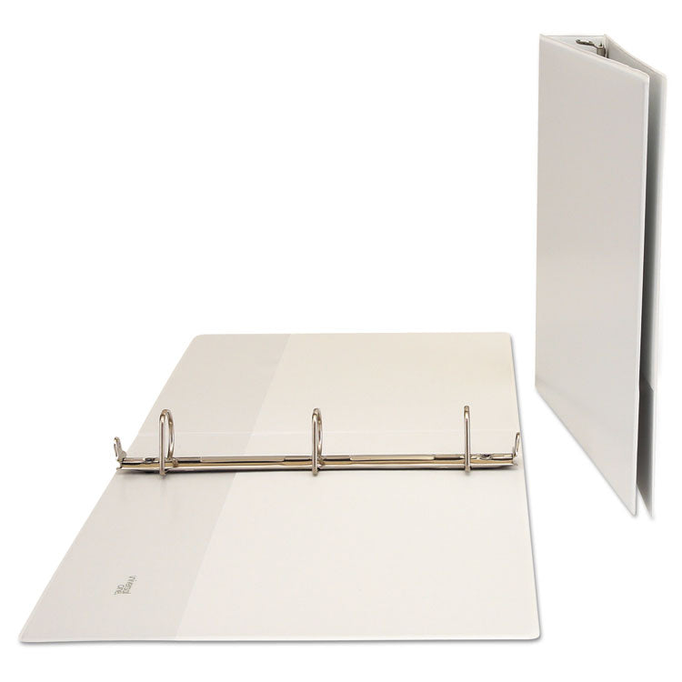 Slant D-Ring View Binder, 3 Rings, 1.5" Capacity, 11 x 8.5, White
