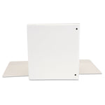Economy Round Ring View Binder, 3 Rings, 1" Capacity, 11 X 8.5, White