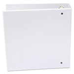 Economy Round Ring View Binder, 3 Rings, 3" Capacity, 11 X 8.5, White