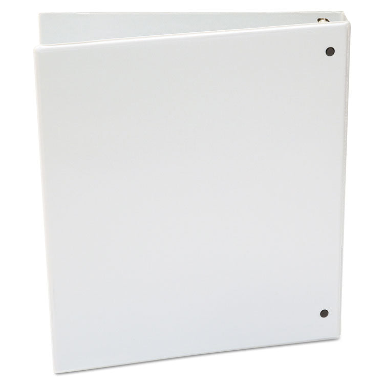 Economy Round Ring View Binder, 3 Rings, 1" Capacity, 11 X 8.5, White