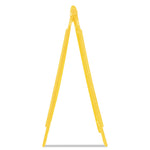 Multilingual "Caution" Floor Sign, 11 x 12 x 25, Bright Yellow