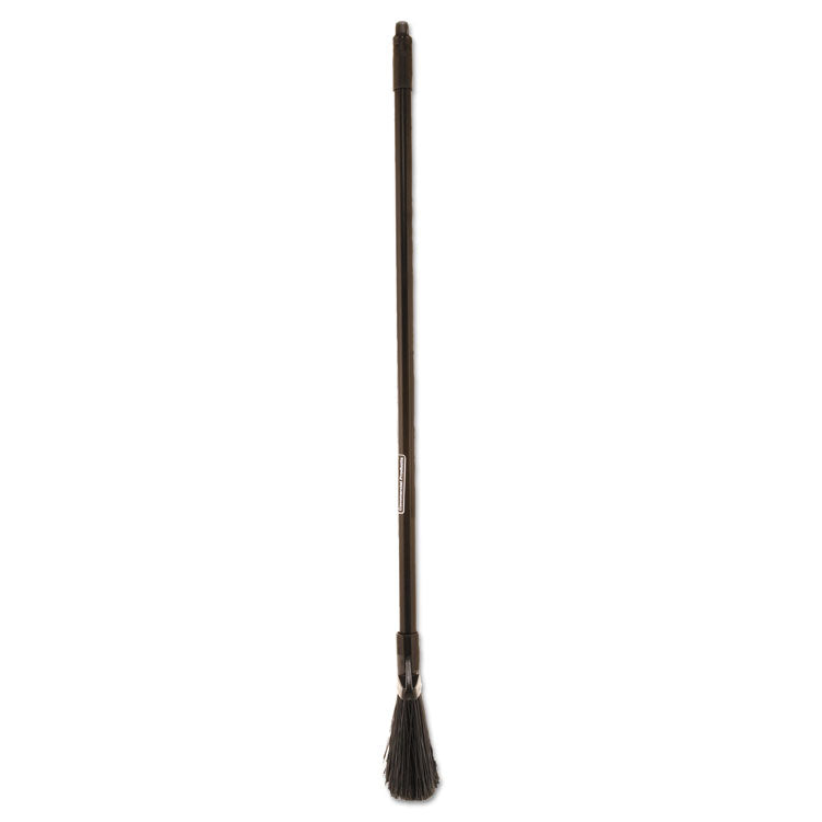 Angled Lobby Broom, Poly Bristles, 35" Handle, Black