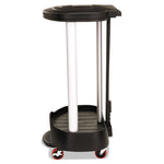 Premium Step-On Linen Hamper, 30 Gal, 20.38w X 22.25d X 37.88h, Aluminum/plastic, Black