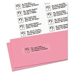 Matte Clear Easy Peel Mailing Labels W/ Sure Feed Technology, Laser Printers, 1 X 4, Clear, 20/sheet, 50 Sheets/box
