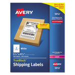 Shipping Labels W/ Trueblock Technology, Laser Printers, 5.5 X 8.5, White, 2/sheet, 250 Sheets/box