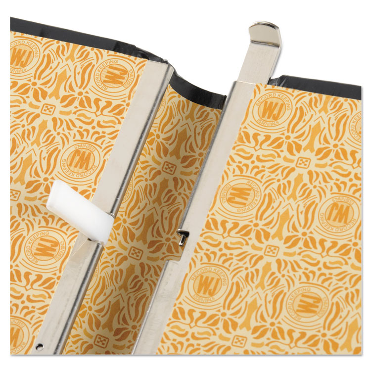 Looseleaf Corporation Minute Book, 1-Subject, Unruled, Black/Gold Cover, (250) 14 x 8.5 Sheets