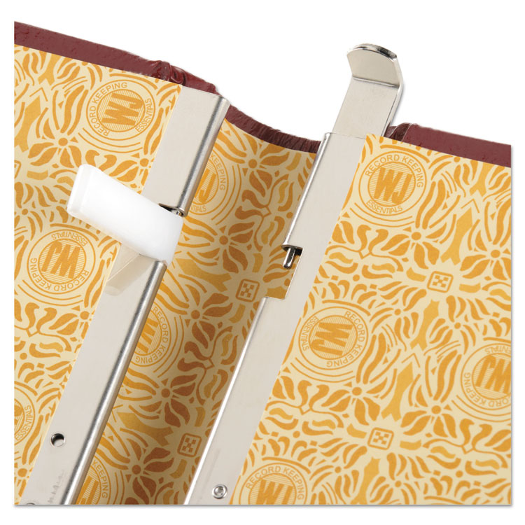 Looseleaf Corporation Minute Book, 1-Subject, Unruled, Red/Gold Cover, (250) 11 x 8.5 Sheets