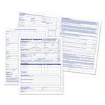 Comprehensive Employee Application Form, One-Part (No Copies), 17 x 11, 25 Forms Total