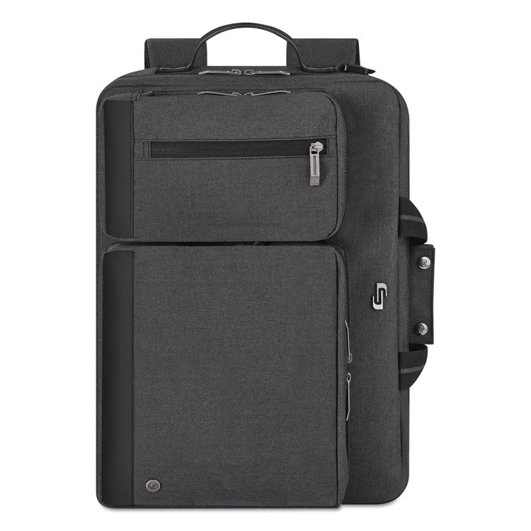 Urban Hybrid Briefcase, Fits Devices Up to 15.6", Polyester, 16.75" x 4" x 12", Gray