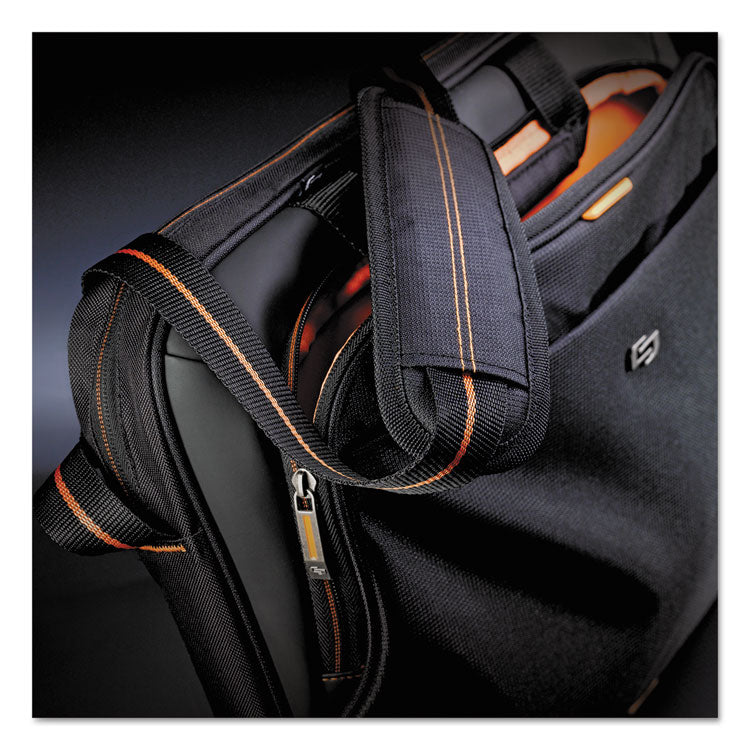 Urban Slim Brief, Fits Devices Up to 15.6", Polyester, 16.5 x 2 x 11.75, Black