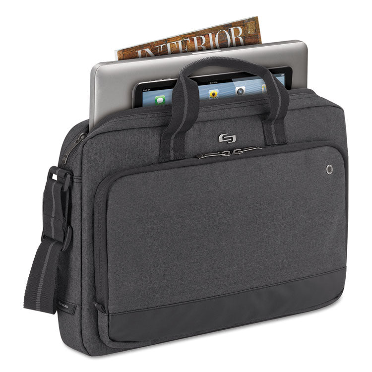 Urban Slimbrief, Fits Devices Up to 15.6", Polyester, 16" x 3" x 11.5", Gray