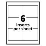 Pin-Style Badge Holder With Laser/inkjet Insert, Top Load, 4 X 3, White, 100/box