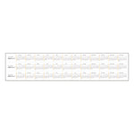 Wallmates Self-Adhesive Dry Erase Monthly Planning Surfaces, 24 X 18, White/gray/orange Sheets, Undated