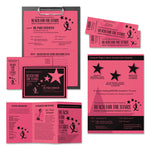 Color Cardstock, 65 lb Cover Weight, 8.5 x 11, Plasma Pink, 250/Pack