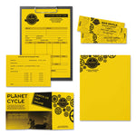 Color Paper, 24 lb Bond Weight, 8.5 x 11, Solar Yellow, 500/Ream