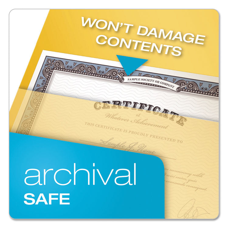 Poly Ring Binder Pockets, 8.5 x 11, Assorted Colors, 5/Pack