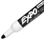 Low-Odor Dry-Erase Marker, Medium Bullet Tip, Black, Dozen