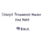 Fine Tip Permanent Marker Value Pack, Fine Bullet Tip, Black, 36/pack
