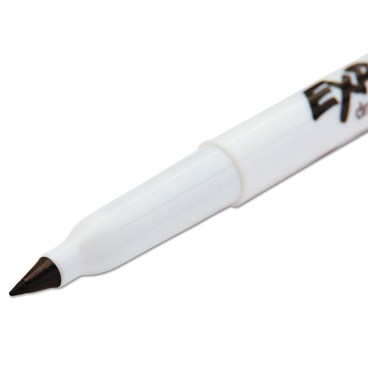 Low-Odor Dry-Erase Marker, Extra-Fine Bullet Tip, Black