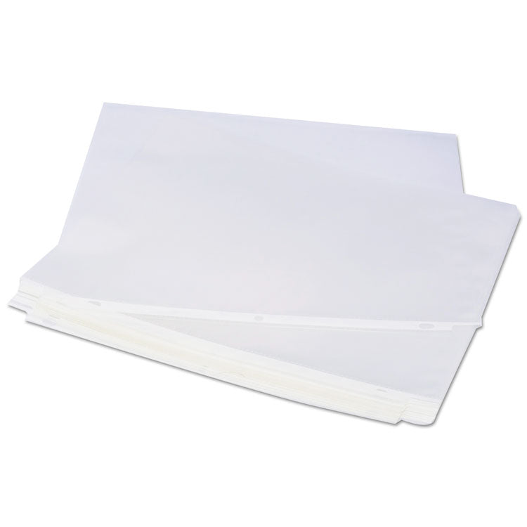 Standard Sheet Protectors, Medium-Duty, Side: 3-Hole Punched, Top Load 8.5 x 11 Insert, Clear Front, 100/Box