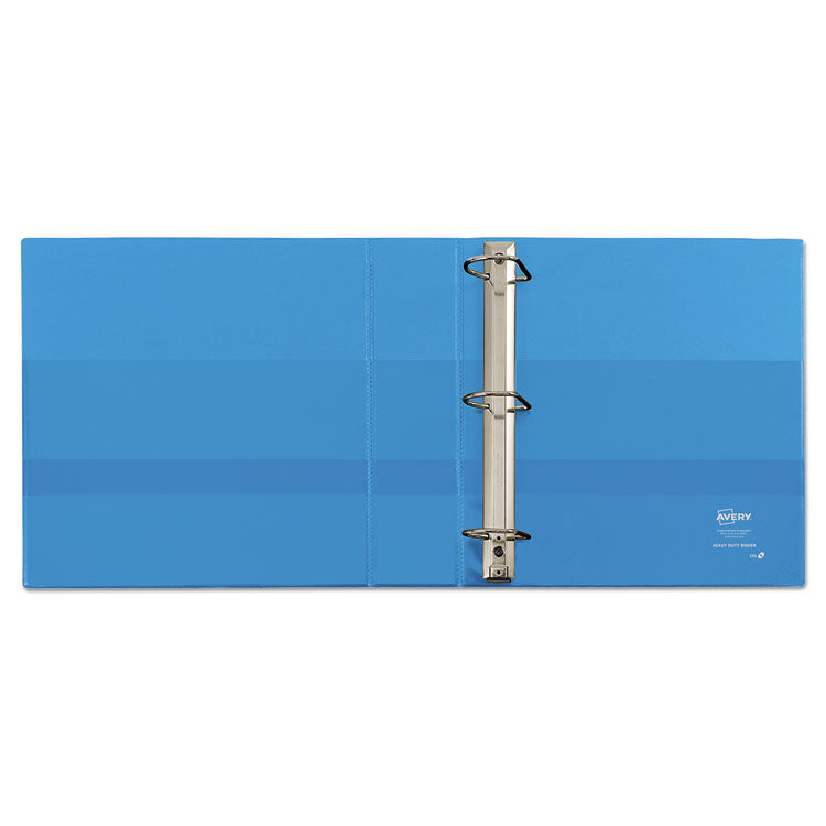 Heavy-Duty Non Stick View Binder With Durahinge And Slant Rings, 3 Rings, 2" Capacity, 11 X 8.5, Light Blue, (5501)