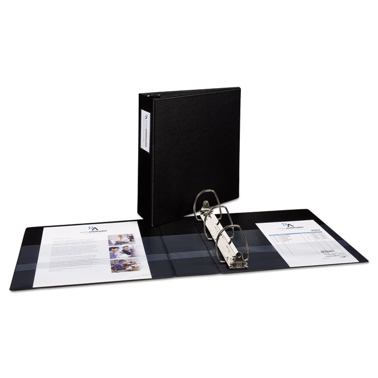 Durable Non-View Binder With Durahinge And Ezd Rings, 3 Rings, 3" Capacity, 11 X 8.5, Black, (8702)