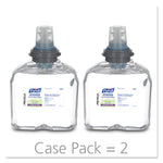 Advanced Hand Sanitizer Green Certified TFX Refill, Foam, 1,200 mL, Fragrance-Free, 2/Carton