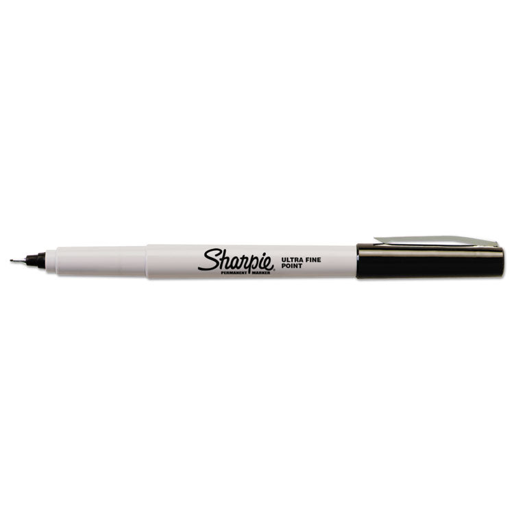 Ultra Fine Tip Permanent Marker, Ultra-Fine Needle Tip, Black, 5/Pack