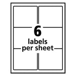 Repositionable Shipping Labels w/SureFeed, Inkjet, 3.33 x 4, White, 150/Box