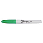 Fine Bullet Tip Permanent Marker, Green, Dozen