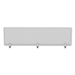 Polycarbonate Privacy Panel, 65w x 0.5d x 18h, Silver/Clear