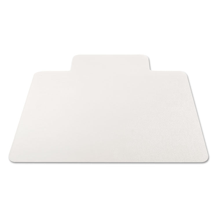 All Day Use Non-Studded Chair Mat For Hard Floors, 45 X 53, Wide Lipped, Clear