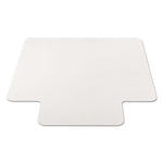 All Day Use Non-Studded Chair Mat For Hard Floors, 36 X 48, Lipped, Clear