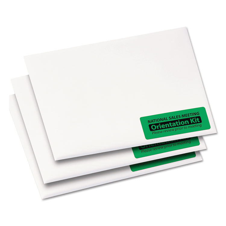 High-Visibility Permanent Laser ID Labels, 1 x 2.63, Neon Green, 750/Pack