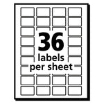 Removable Multi-Use Labels, Inkjet/laser Printers, 0.5 X 0.75, White, 36/sheet, 28 Sheets/pack, (5418)