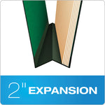 Hanging-Style Personnel Folders, 5 Dividers with 1/5-Cut Tabs, Letter Size, 1/3-Cut Exterior Tabs, Green