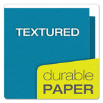Twin-Pocket Folders With 3 Fasteners, 0.5" Capacity, 11 X 8.5, Light Blue, 25/box