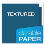 Twin-Pocket Folders With 3 Fasteners, 0.5" Capacity, 11 X 8.5, Blue, 25/box