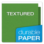 Twin-Pocket Folders With 3 Fasteners, 0.5" Capacity, 11 X 8.5, Green, 25/box