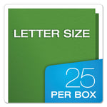 Twin-Pocket Folders With 3 Fasteners, 0.5" Capacity, 11 X 8.5, Green, 25/box