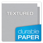 Twin-Pocket Folders With 3 Fasteners, 0.5" Capacity, 11 X 8.5, Gray, 25/box