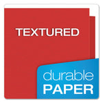Twin-Pocket Folders With 3 Fasteners, 0.5" Capacity, 11 X 8.5, Red, 25/box