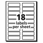 Extra-Large Trueblock File Folder Labels With Sure Feed Technology, 0.94 X 3.44, White, 18/sheet, 25 Sheets/pack