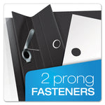 Clear Front Standard Grade Report Cover, Three-Prong Fastener, 0.5" Capacity, 8.5 X 11, Clear/black, 25/box