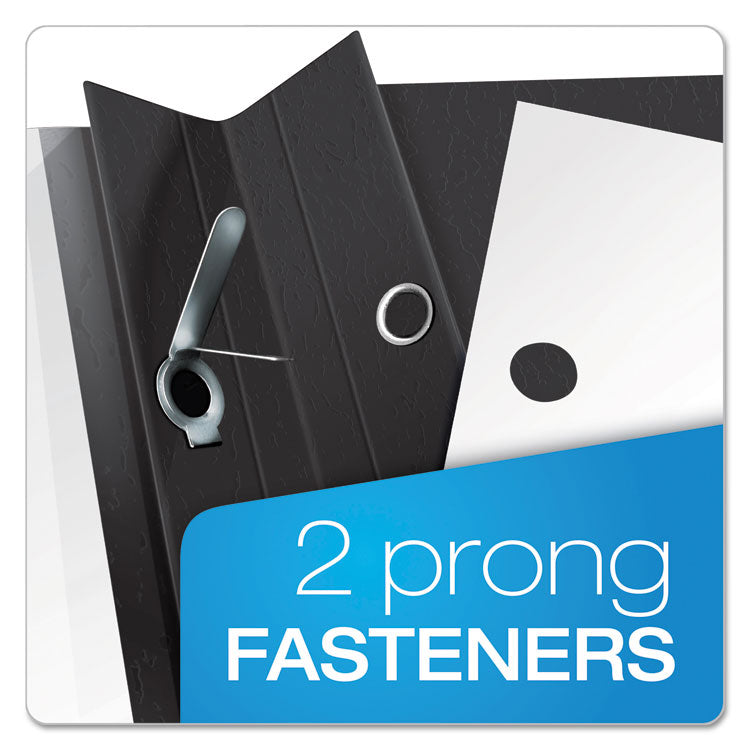 Clear Front Standard Grade Report Cover, Three-Prong Fastener, 0.5" Capacity, 8.5 X 11, Clear/black, 25/box