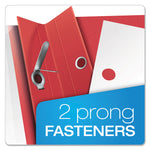 Clear Front Standard Grade Report Cover, Three-Prong Fastener, 0.5" Capacity, 8.5 X 11, Clear/assorted, 25/box