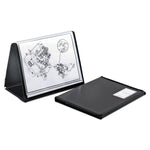 Showfile Horizontal Display Easel, 20 Letter-Size Sleeves, Black